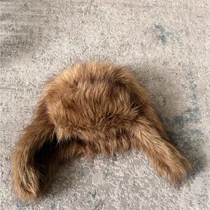 Urban Outfitters Faux Fur Trapper Hat - Brown